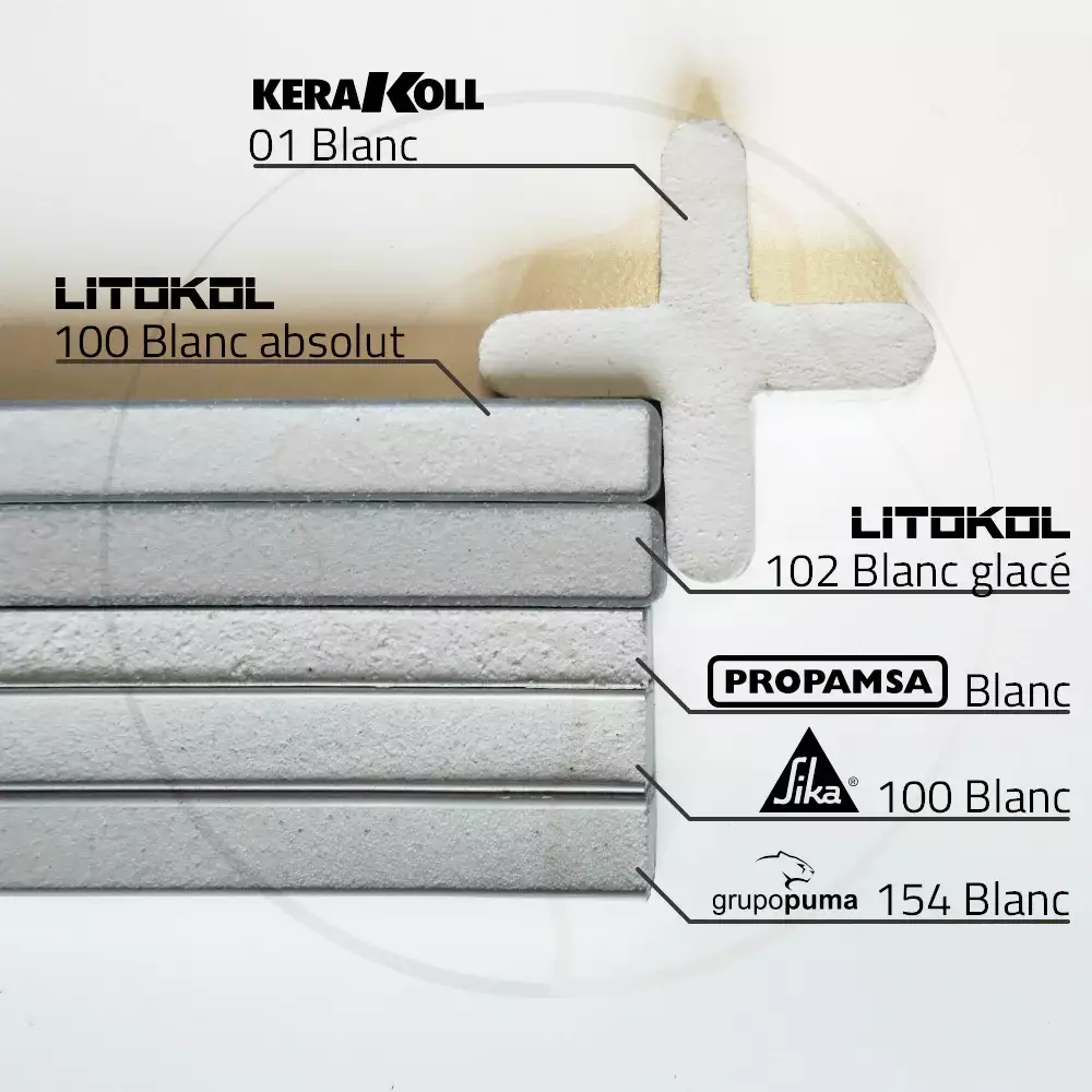 Joint epoxy colle carrelage Kit de 1 Kg Blanc - MATPRO